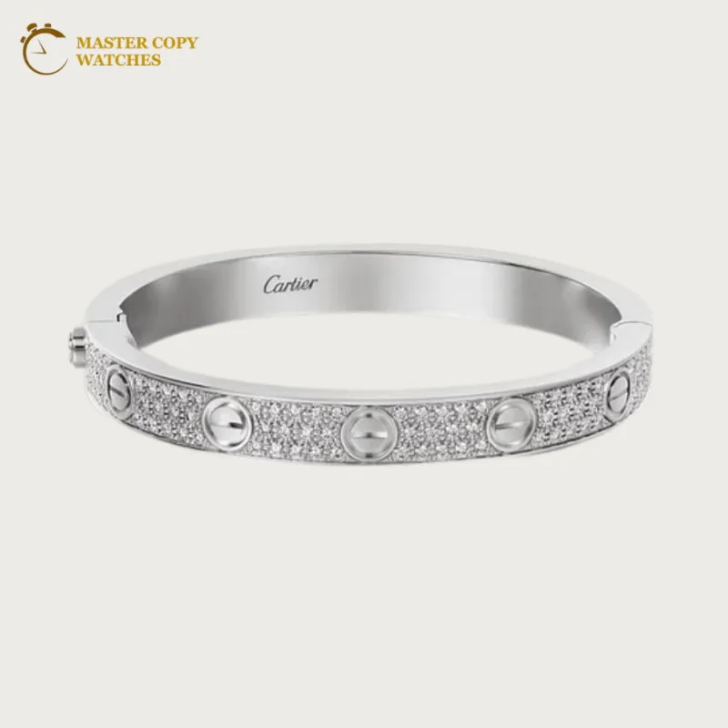 Cartier Slim Love Bracelet Yellow Gold Full Diamond