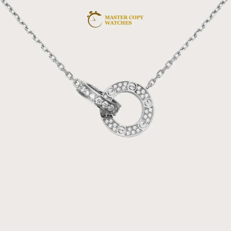 Cartier White Gold Love Necklace
