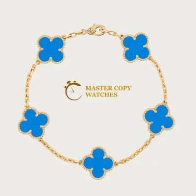 Vintage Alhambra Blue Necklace