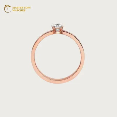 Cartier Solitaire Ring Paved with Brilliant Diamonds