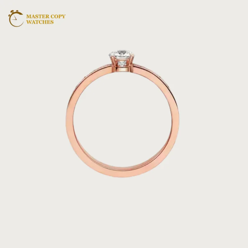 Cartier Solitaire Ring Paved with Brilliant Diamonds