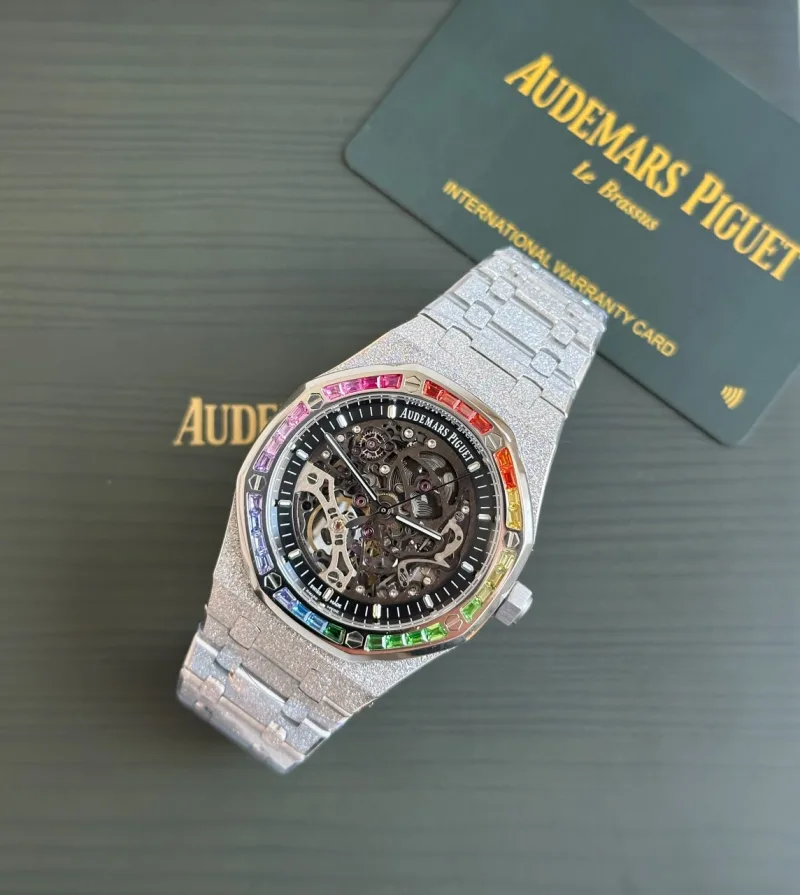 Audemars Piguet Royal Oak Double Balance Wheel Frosted Gold Rainbow Openworked