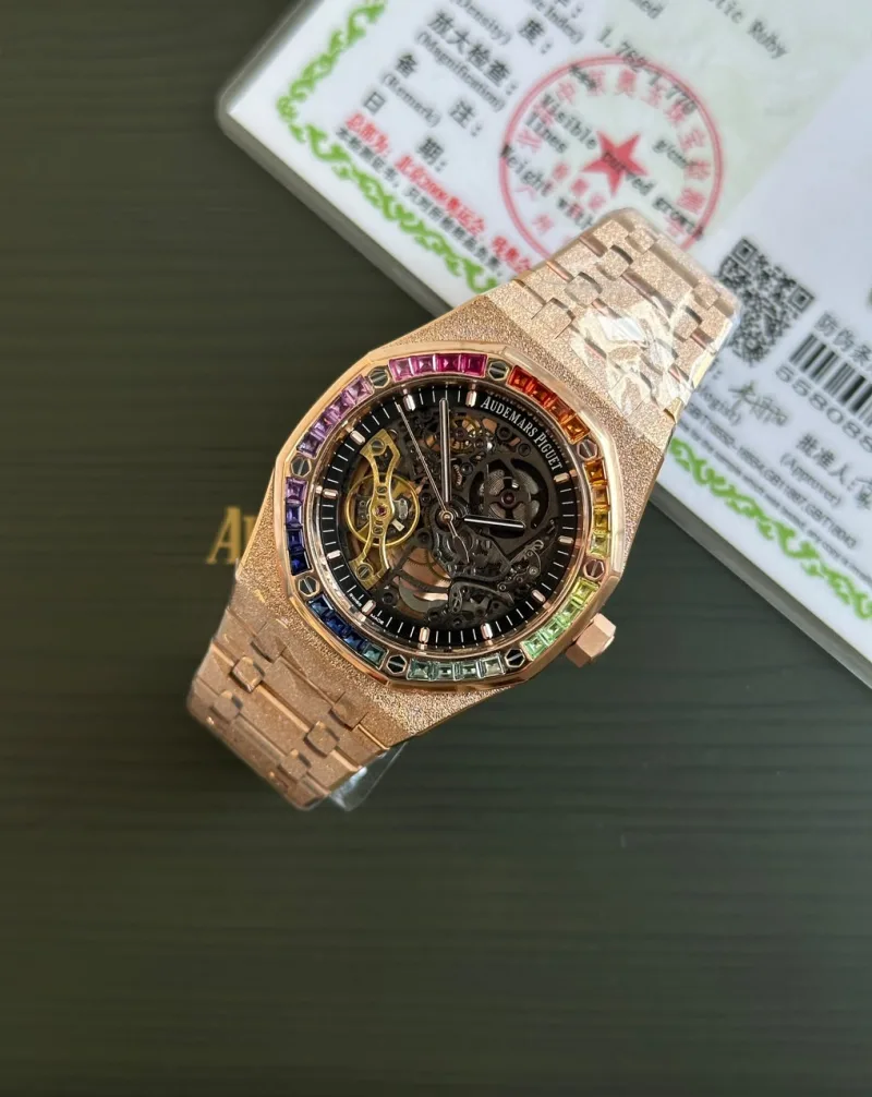 Audemars Piguet Royal Oak Frosted Gold Double Balance Wheel Openworked