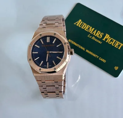 Audemars Piguet Royal Oak Selfwinding Rose Gold Black Dial