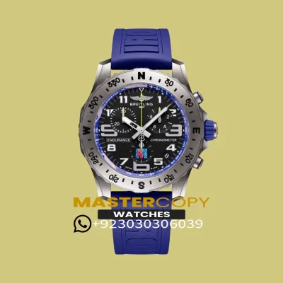 Breitline Endurance Pro 44 IRONMAN Blue Rabber Strap