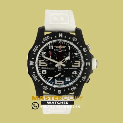 Breitline Endurance Pro 44 IRONMAN White Rabber Strap