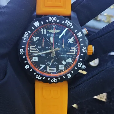 Breitling Endurance Pro Orange Breitlight Mens Watch