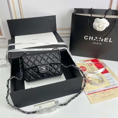 Chanel Black Mini Rectangular flap Bag