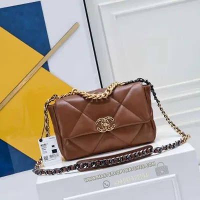 Chanel 19 Flap Bag Brown
