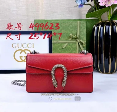 Gucci Dionysus Small Shoulder Bag Red