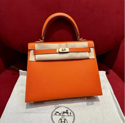 Hermes Kelly 25 Epsom Orange
