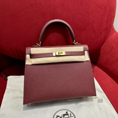Hermes Kelly 25 Epsom Rouge