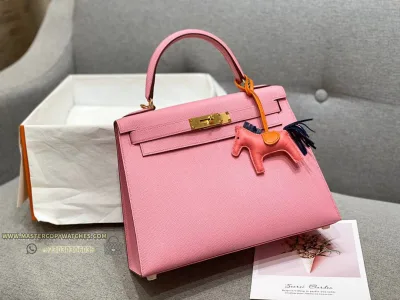 Hermes Kelly 35 Pink Epsom