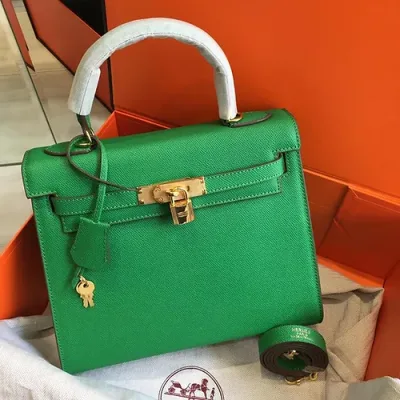 Hermes kelly epson green bag