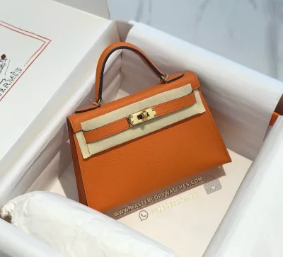 Hermes Mini Kelly Epsom 20 Orange