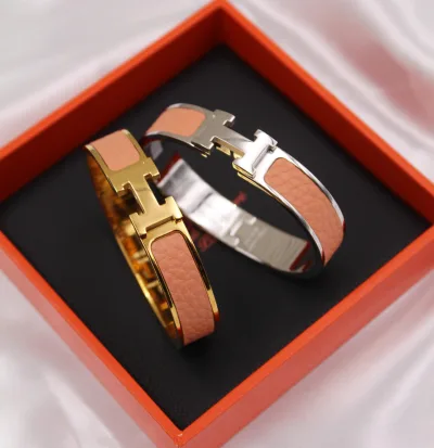 Pink Hermes Clic H Bracelet Replica