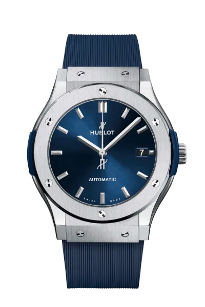Hublot Classic Fusion 45mm Titanium Blue dial