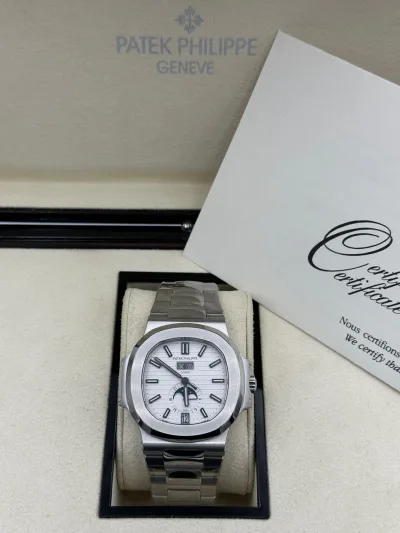 Patek Philippe Nautilus Silver White