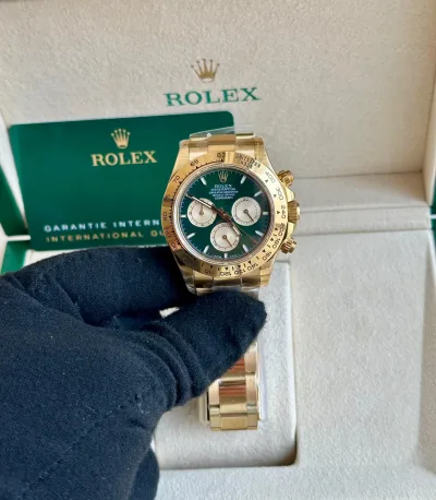 Rolex Cosmograph Daytona 40mm Yellow Gold White Dial