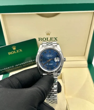 Rolex Datejust Blue Roman Dial Copy Watches