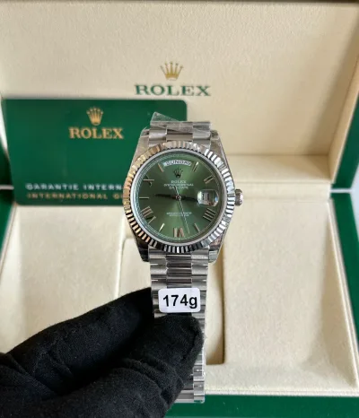 Rolex Day Date Olive Diamond Replica