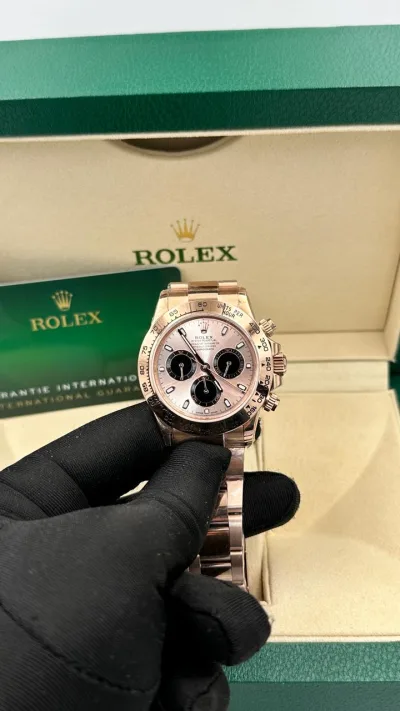 Rolex Daytona Rose Gold Mens Watch 116505 40 mm