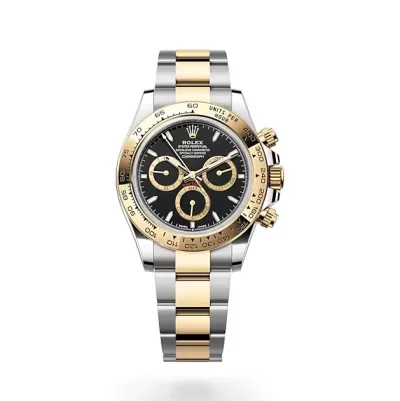 Rolex Daytona Steel And Gold Black Dial Watches