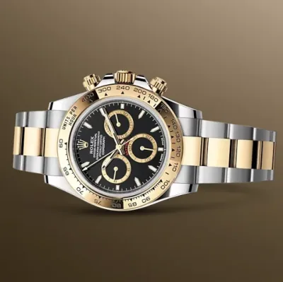 Rolex Daytona Steel And Gold Black Dial Watches