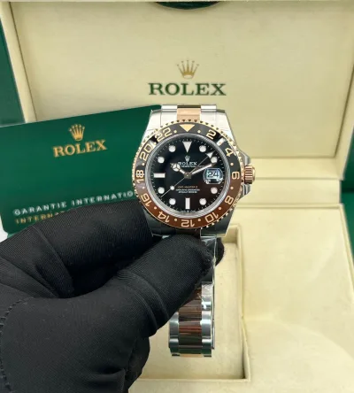 Rolex GMT Master II Root Beer Rose Gold Watches
