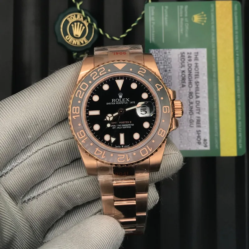 Rolex Gmt Master II Rose Gold Super Clones