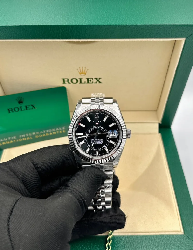 Rolex Sky Dweller Black 42mm Dial Steel Mens Watch