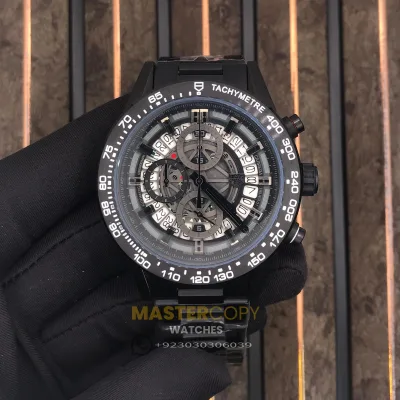 Tag Heuer Skeleton Chronograph 44mm Black