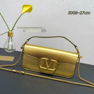 Valentino Garavani Loco Gold Handbag