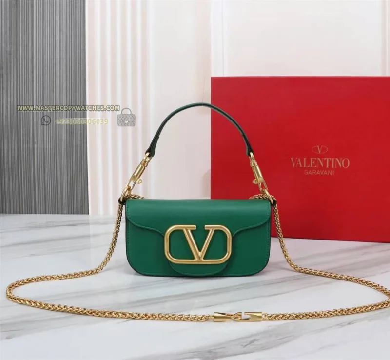 Valentino Garavani Loco Green Handbag