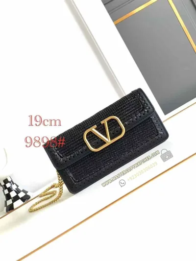 Valentino Garavani Mini Black 19 Woven
