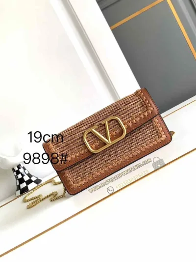 Valentino Garavani Mini Brown 19 Woven