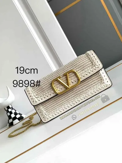 Valentino Garavani Mini White Woven