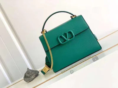 Valentino Garavani VSling Green Handbag