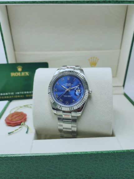 Rolex Datejust Blue Roman Dial Copy Watches