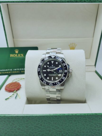 Rolex GMT-Master II Black Dial Stainless Steel Watch