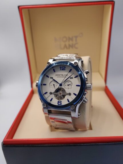 Montblanc Chronoraph Blue and White Dial