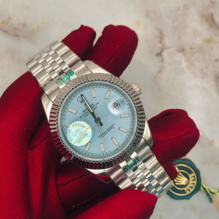 Rolex Mens Datejust 41mm Tffany Blue Steel Watch
