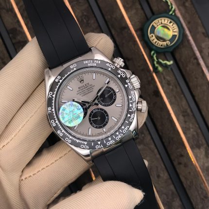 Rolex Daytona White Dial Black Rubber Strap