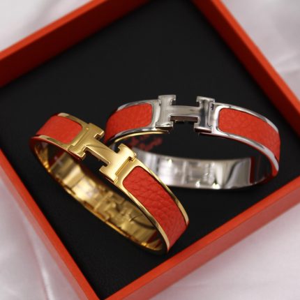 Red Hermes Clic H Bracelet Replica